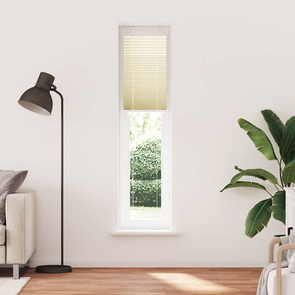 vidaXL Plissee Creme 50x200 cm Stoffbreite 49,4 cm Polyester