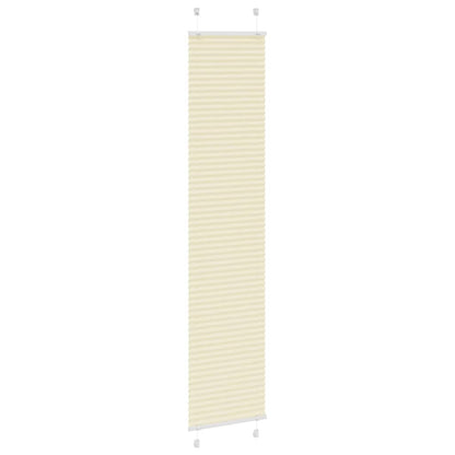 vidaXL Plissee Creme 50x200 cm Stoffbreite 49,4 cm Polyester