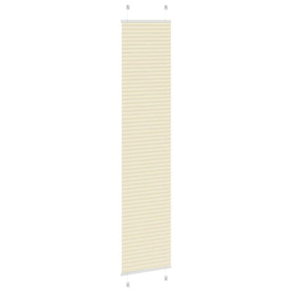 vidaXL Plissee Creme 50x200 cm Stoffbreite 49,4 cm Polyester