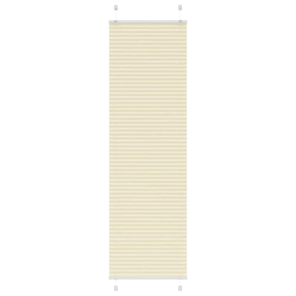vidaXL Store plissé crème 55x200 cm Largeur du tissu 54,4 cm Polyester