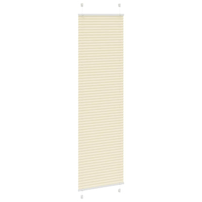 vidaXL Store plissé crème 55x200 cm Largeur du tissu 54,4 cm Polyester