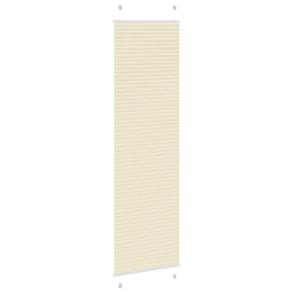 vidaXL Store plissé crème 55x200 cm Largeur du tissu 54,4 cm Polyester