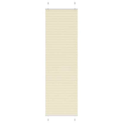 vidaXL Plissee Creme 60x200 cm Stoffbreite 59,4 cm Polyester