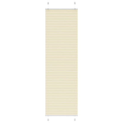 vidaXL Store plissé crème 65x200 cm Largeur du tissu 64,4 cm Polyester