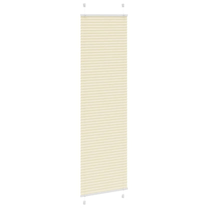 vidaXL Store plissé crème 65x200 cm Largeur du tissu 64,4 cm Polyester