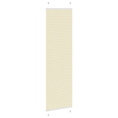 vidaXL Store plissé crème 65x200 cm Largeur du tissu 64,4 cm Polyester
