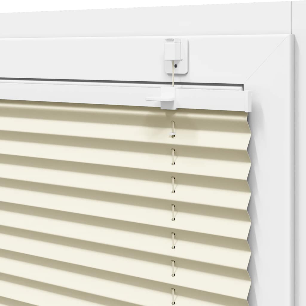 vidaXL Store plissé crème 65x200 cm Largeur du tissu 64,4 cm Polyester