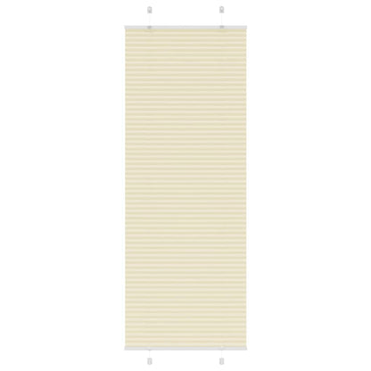 vidaXL Plissee Creme 70x200 cm Stoffbreite 69,4 cm Polyester