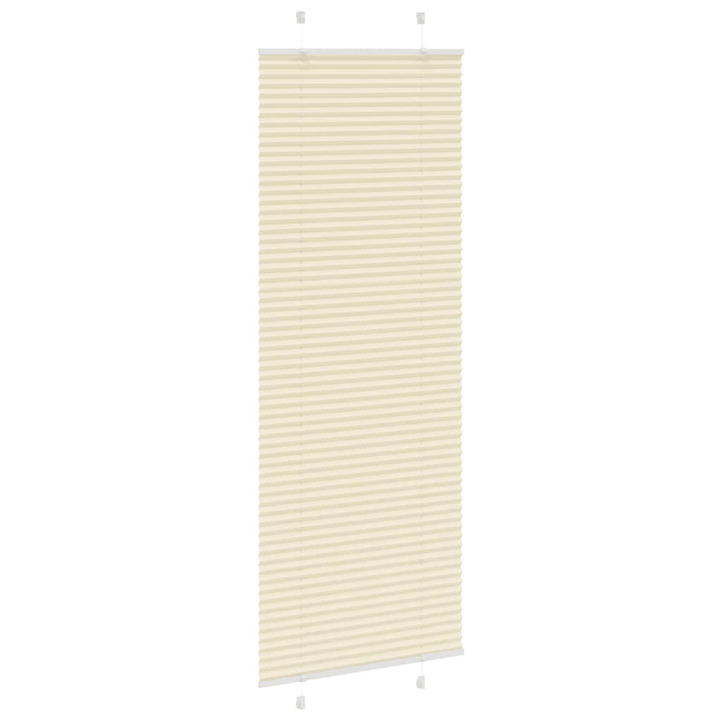 vidaXL Plissee Creme 70x200 cm Stoffbreite 69,4 cm Polyester
