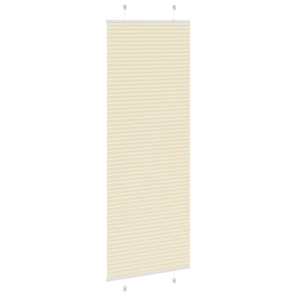 vidaXL Plissee Creme 70x200 cm Stoffbreite 69,4 cm Polyester