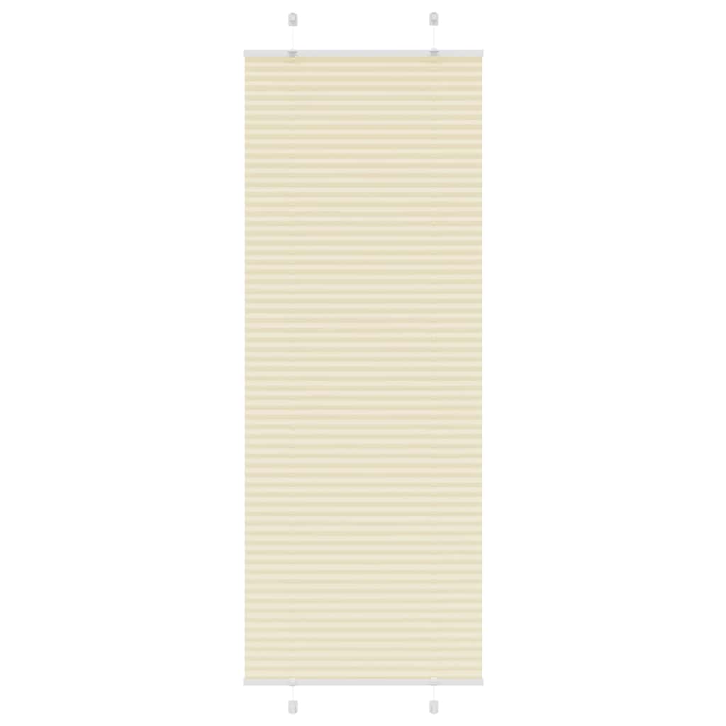 Plissee Creme 80x200 cm Stoffbreite 79,4 cm Polyester