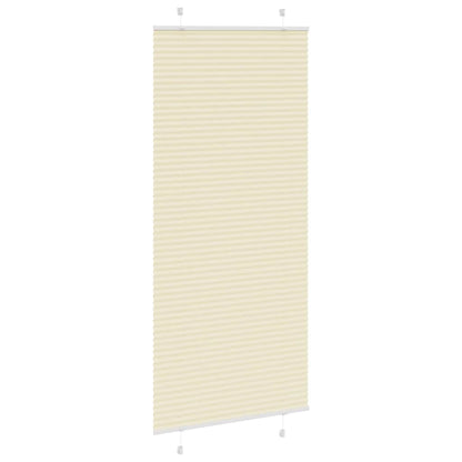 vidaXL Plissee Creme 85x200 cm Stoffbreite 84,4 cm Polyester