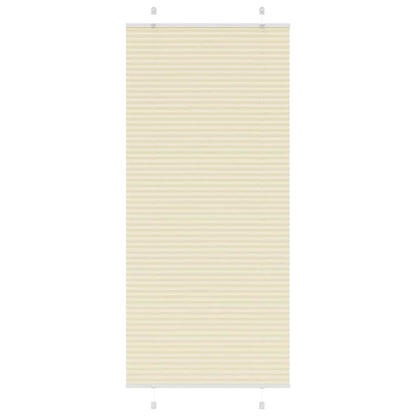 vidaXL Plissee Creme 90x200 cm Stoffbreite 89,4 cm Polyester