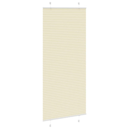 vidaXL Plissee Creme 90x200 cm Stoffbreite 89,4 cm Polyester