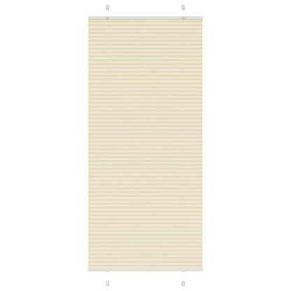 vidaXL Plissee Creme 95x200 cm Stoffbreite 94,4 cm Polyester