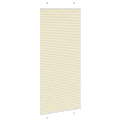 vidaXL Plissee Creme 100x200 cm Stoffbreite 99,4 cm Polyester