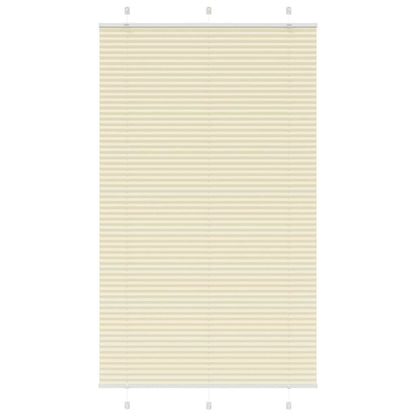 vidaXL Plissee Creme 115x200 cm Stoffbreite 114,4 cm Polyester