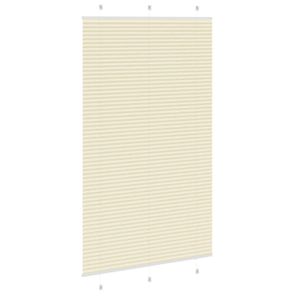 vidaXL Plissee Creme 115x200 cm Stoffbreite 114,4 cm Polyester