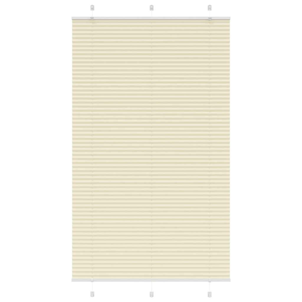 vidaXL Plissee Creme 120x200 cm Stoffbreite 119,4 cm Polyester
