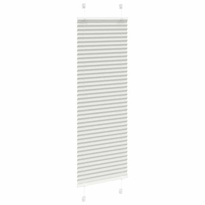 vidaXL Plissee Hellgrau 40x100 cm Stoffbreite 39,4 cm Polyester