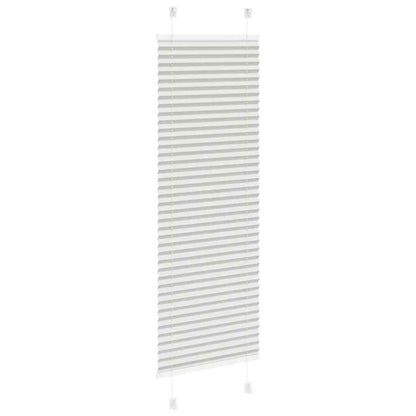 vidaXL Plissee Hellgrau 40x100 cm Stoffbreite 39,4 cm Polyester
