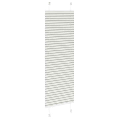 vidaXL Plissee Hellgrau 45x100 cm Stoffbreite 44,4 cm Polyester