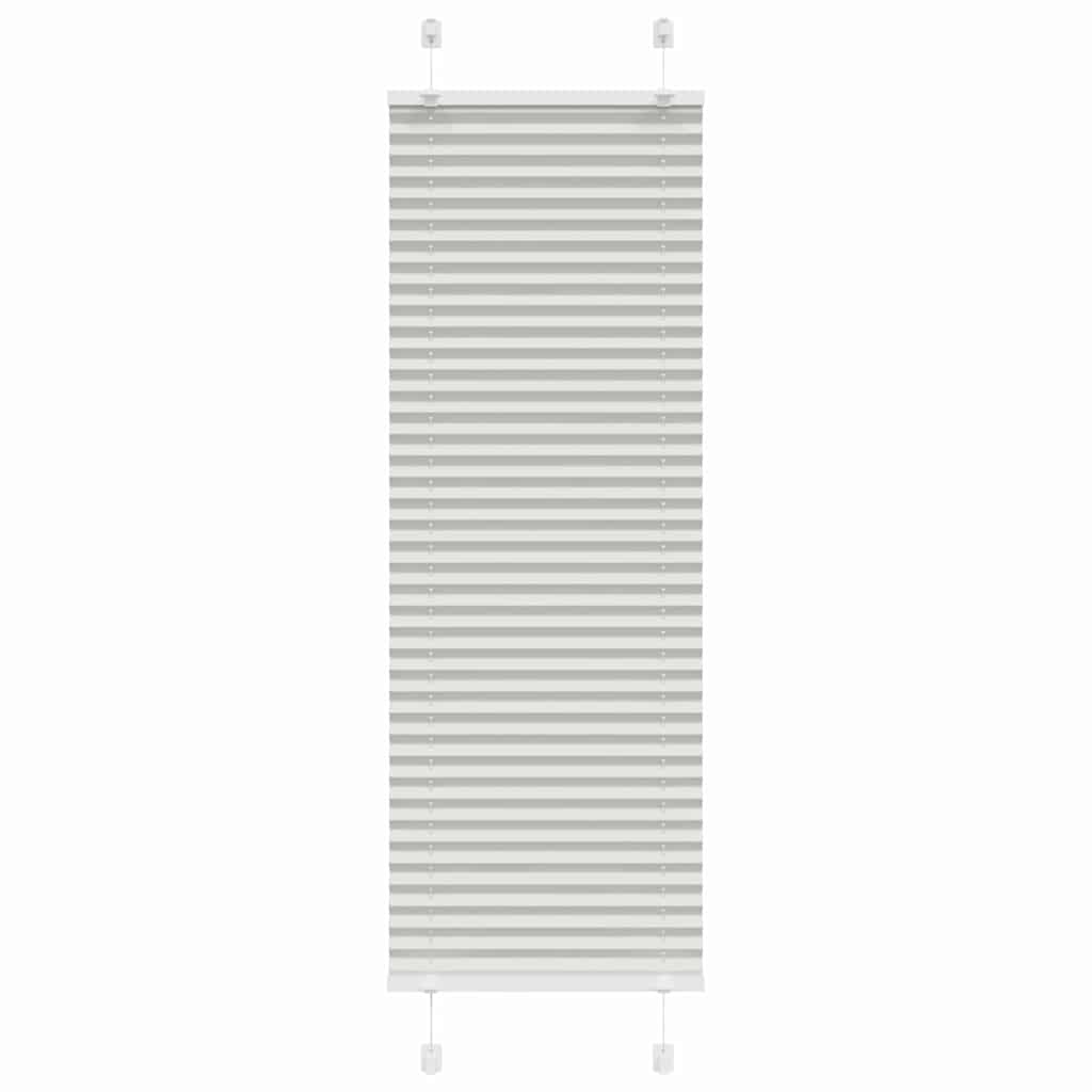 vidaXL Plissee Hellgrau 50x100 cm Stoffbreite 49,4 cm Polyester