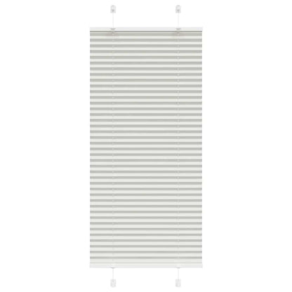 vidaXL Plissee Hellgrau 55x100 cm Stoffbreite 54,4 cm Polyester