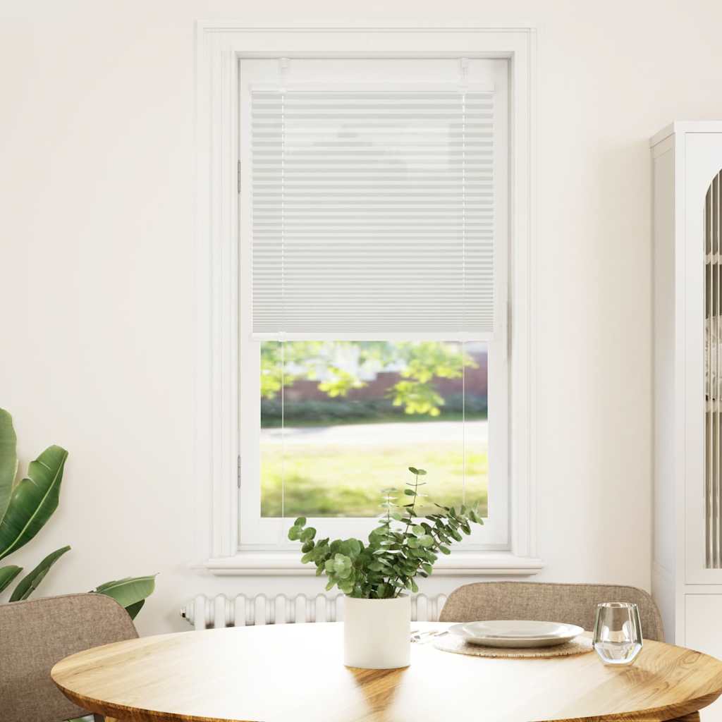 vidaXL Plissee Hellgrau 55x100 cm Stoffbreite 54,4 cm Polyester