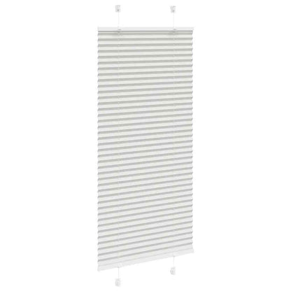 vidaXL Plissee Hellgrau 55x100 cm Stoffbreite 54,4 cm Polyester