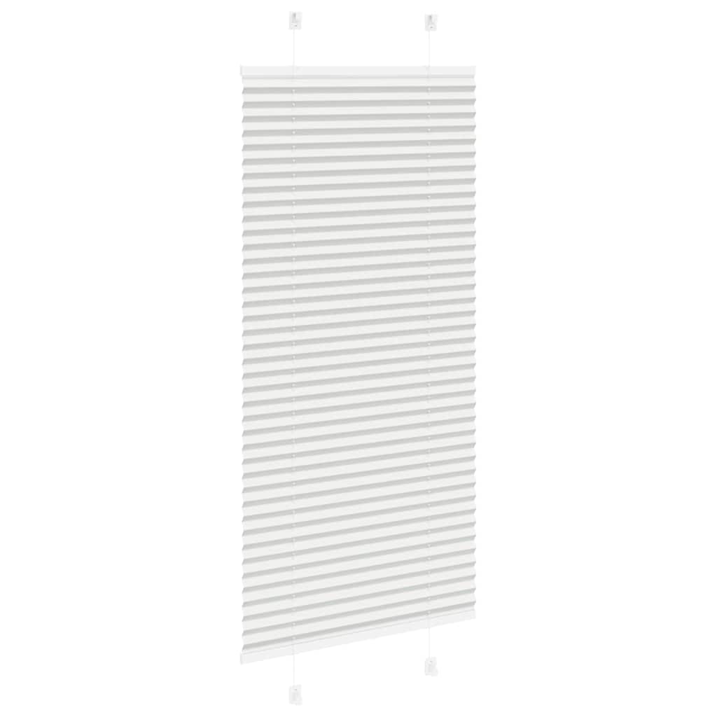 vidaXL Plissee Hellgrau 55x100 cm Stoffbreite 54,4 cm Polyester