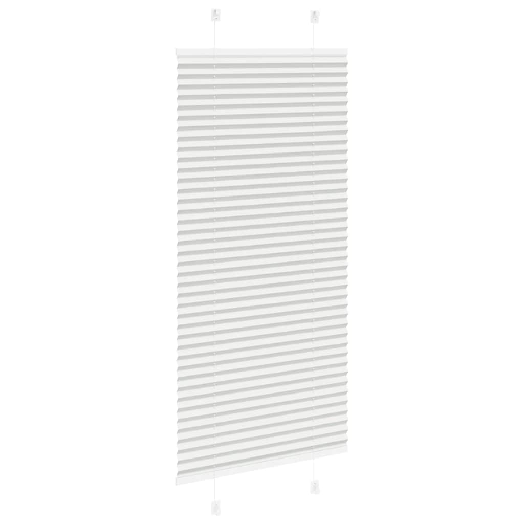 vidaXL Plissee Hellgrau 65x100 cm Stoffbreite 64,4 cm Polyester