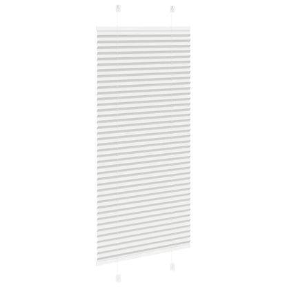 vidaXL Plissee Hellgrau 65x100 cm Stoffbreite 64,4 cm Polyester