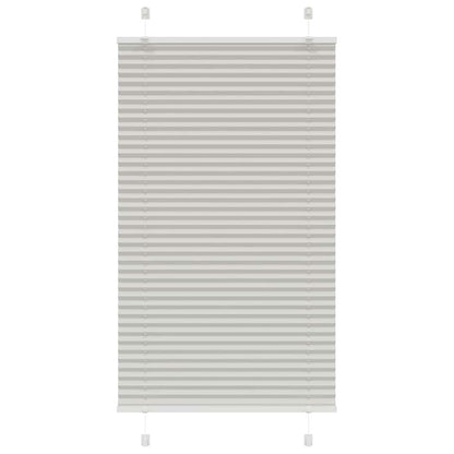 vidaXL Plissee Hellgrau 70x100 cm Stoffbreite 69,4 cm Polyester