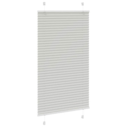 vidaXL Plissee Hellgrau 70x100 cm Stoffbreite 69,4 cm Polyester