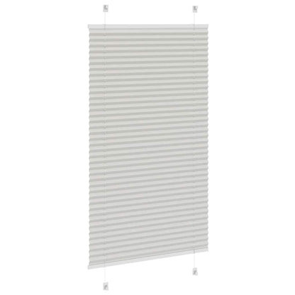 vidaXL Plissee Hellgrau 70x100 cm Stoffbreite 69,4 cm Polyester