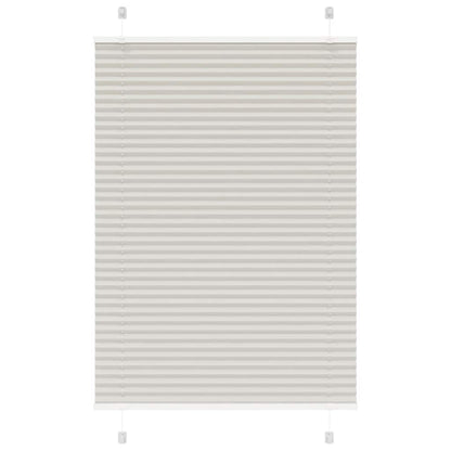vidaXL Plissee Hellgrau 85x100 cm Stoffbreite 84,4 cm Polyester