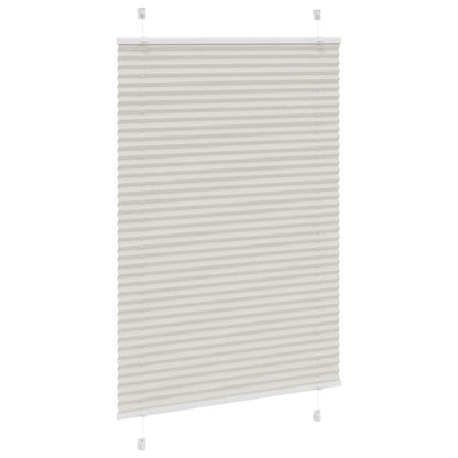 vidaXL Plissee Hellgrau 85x100 cm Stoffbreite 84,4 cm Polyester