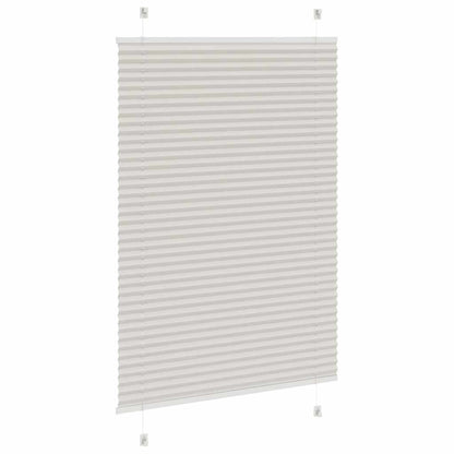 vidaXL Plissee Hellgrau 90x100 cm Stoffbreite 89,4 cm Polyester