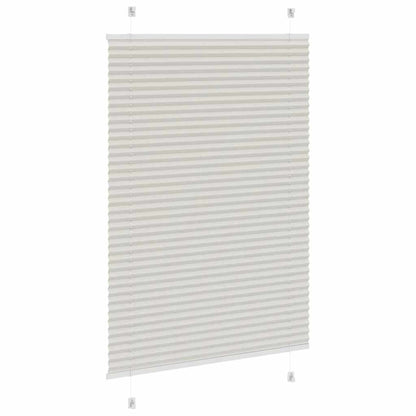 vidaXL Plissee Hellgrau 95x100 cm Stoffbreite 94,4 cm Polyester