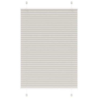 Plissee Hellgrau 100x100 cm Stoffbreite 99,4 cm Polyester