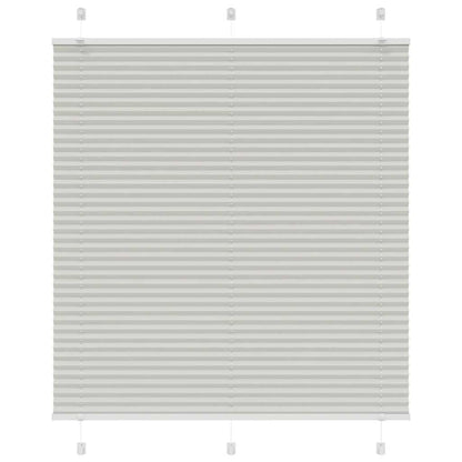 vidaXL Plissee Hellgrau 120x100 cm Stoffbreite 119,4 cm Polyester