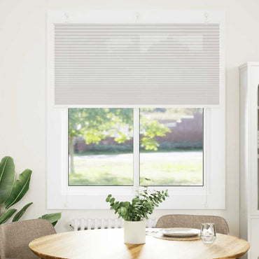 vidaXL Plissee Hellgrau 120x100 cm Stoffbreite 119,4 cm Polyester