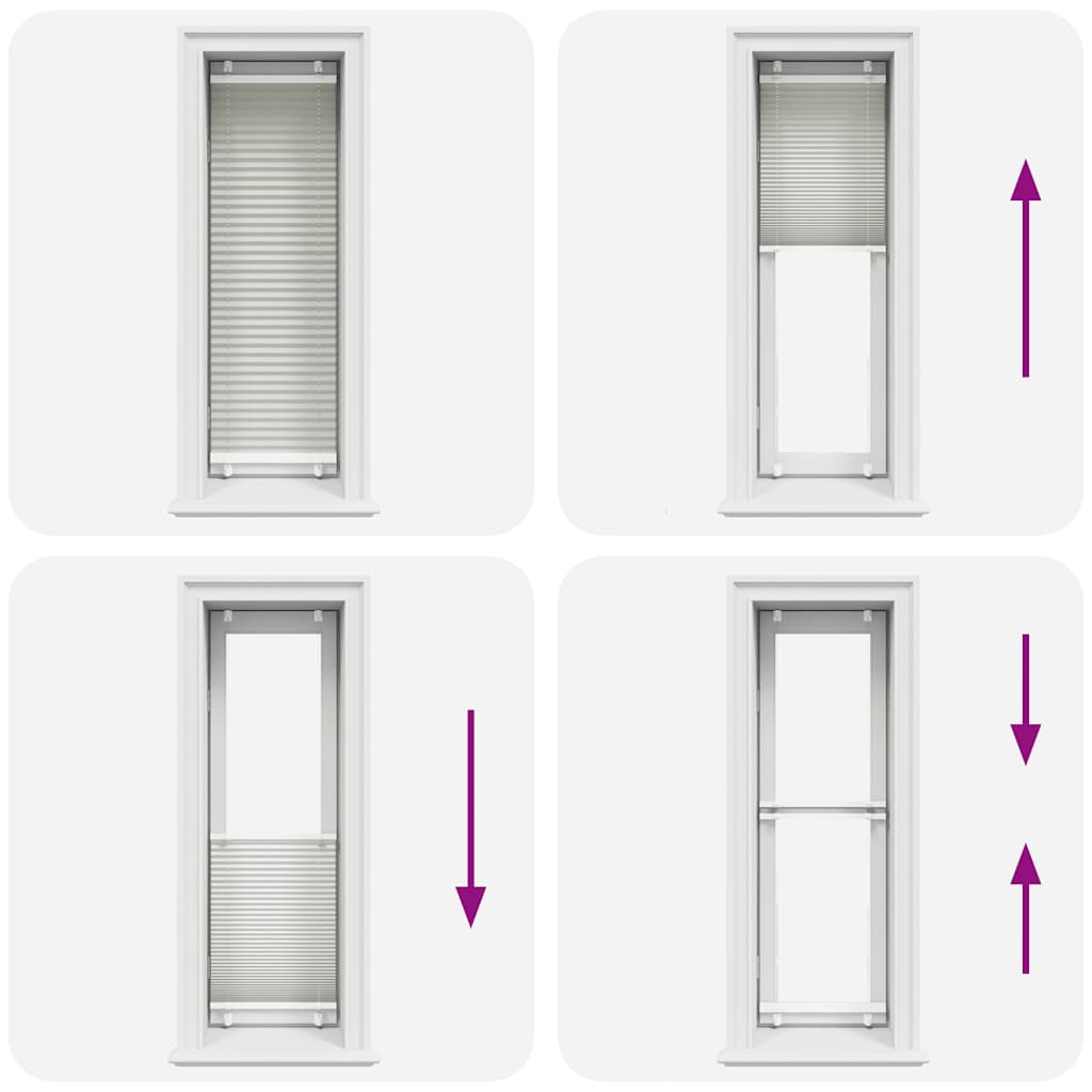 Plissee Hellgrau 40x150 cm Stoffbreite 39,4 cm Polyester