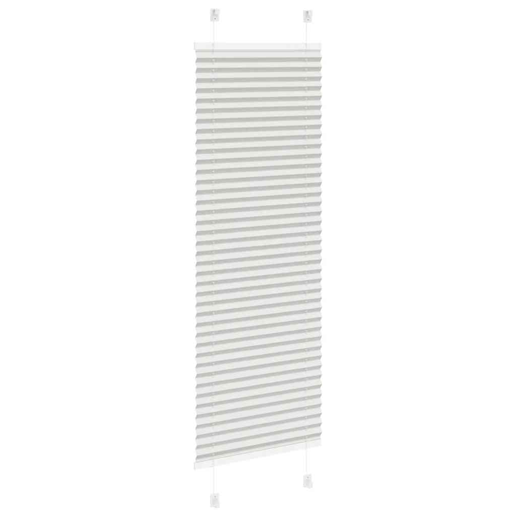 vidaXL Plissee Hellgrau 45x150 cm Stoffbreite 44,4 cm Polyester
