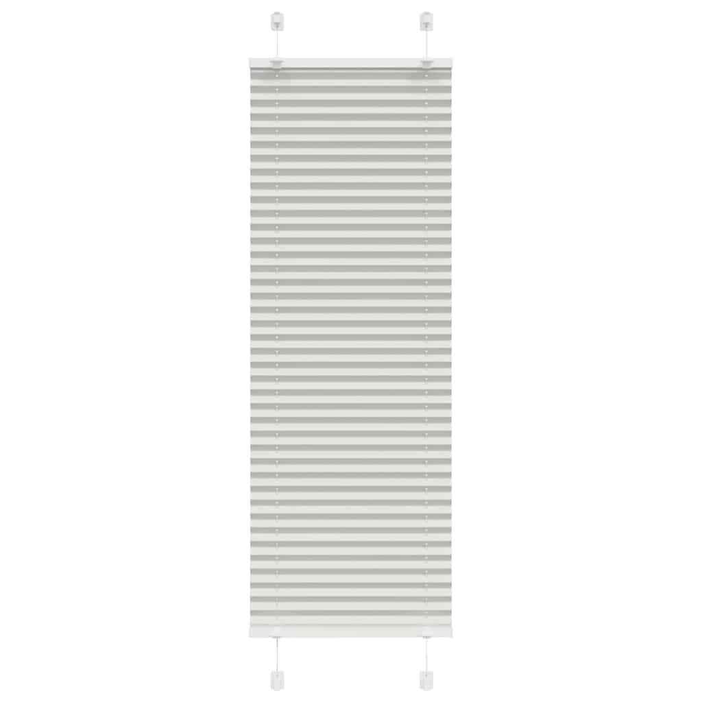 vidaXL Plissee Hellgrau 50x150 cm Stoffbreite 49,4 cm Polyester