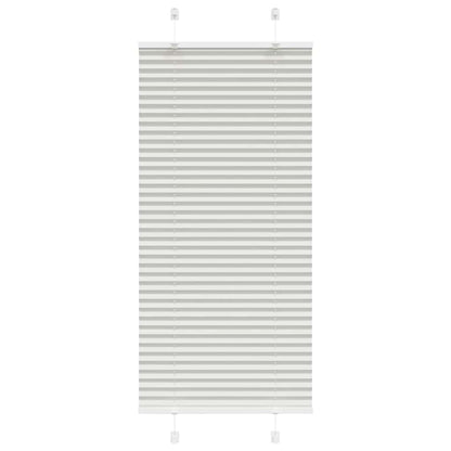 vidaXL Store plissé gris clair 55x150 cm Largeur du tissu 54,4 cm Polyester