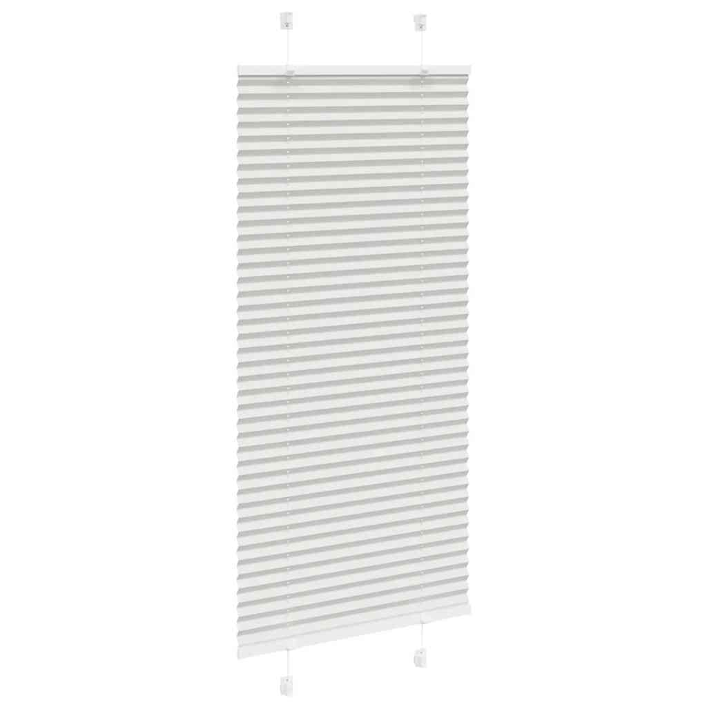 vidaXL Store plissé gris clair 55x150 cm Largeur du tissu 54,4 cm Polyester