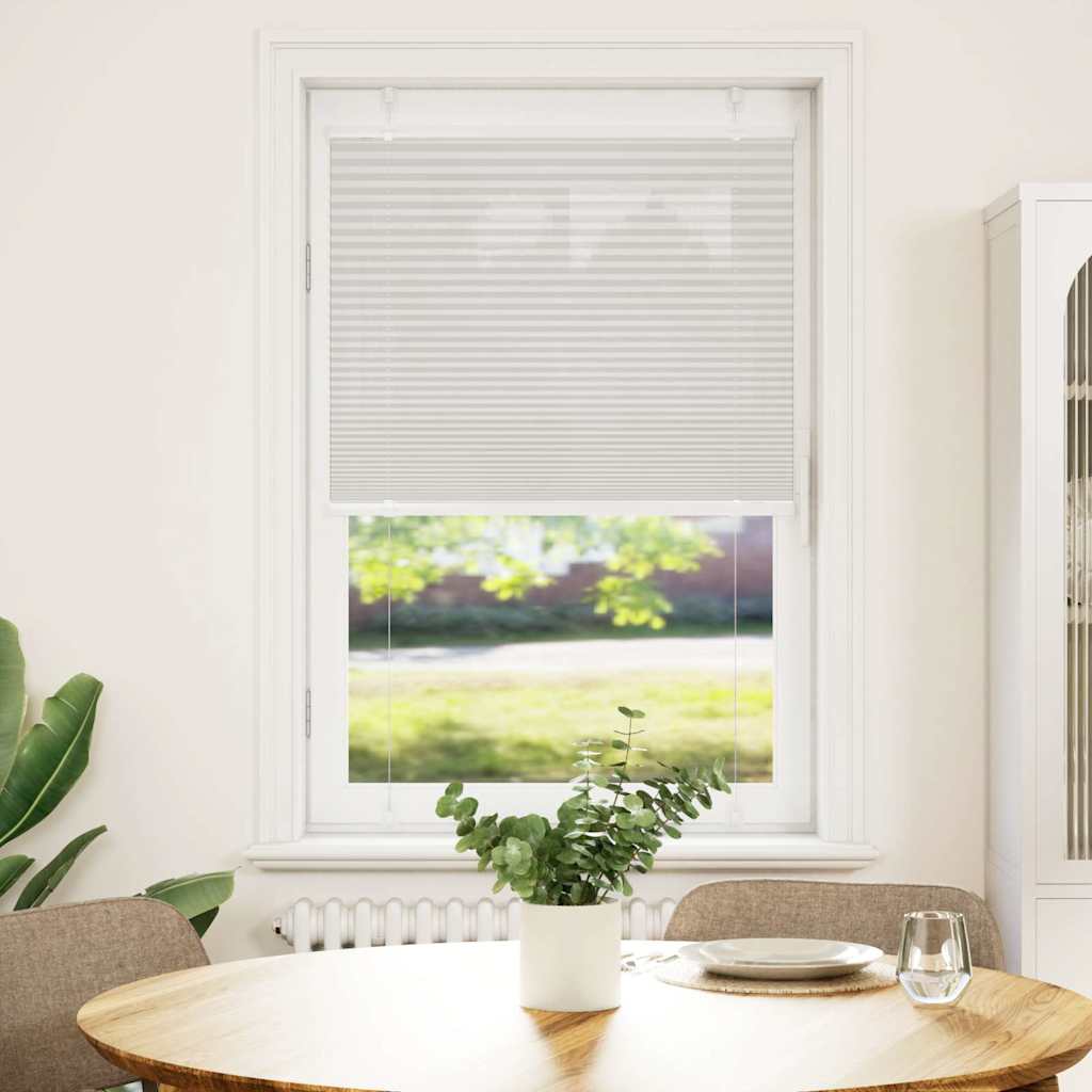 vidaXL Plissee Hellgrau 70x150 cm Stoffbreite 69,4 cm Polyester