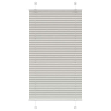 vidaXL Store plissé gris clair 75x150 cm Largeur du tissu 74,4 cm Polyester